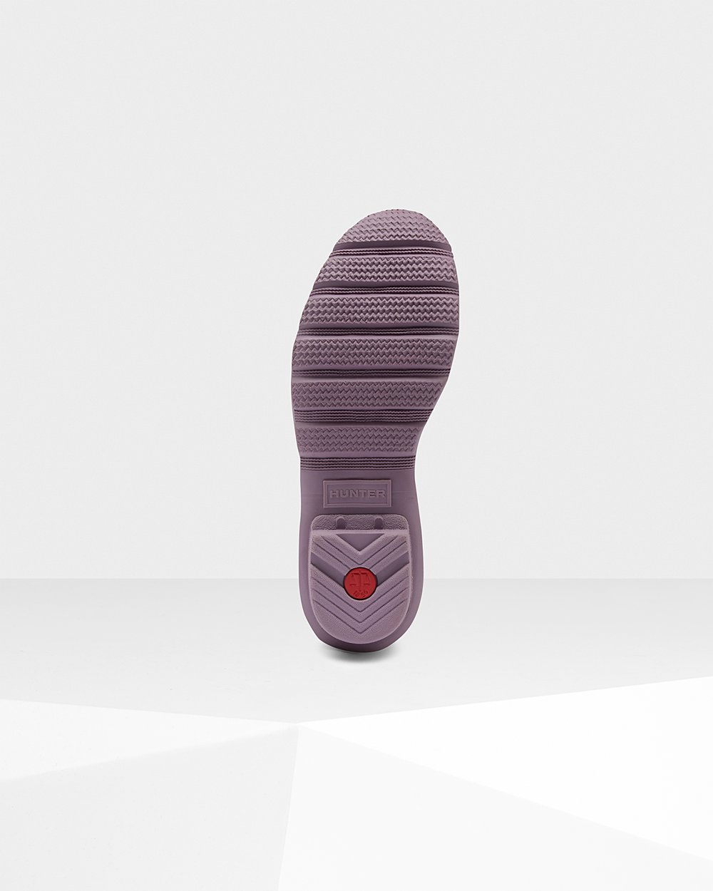 Womens Short Rain Boots - Hunter Original Back Adjustable (30HABCYEV) - Purple